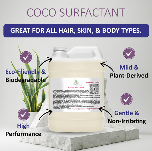 Cocojojo Coco Glucoside label close-up highlights fragrance-free formula.