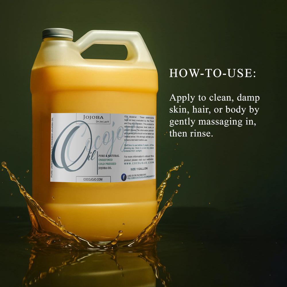 Cocojojo jojoba oil on hair ends for shine and manageability
