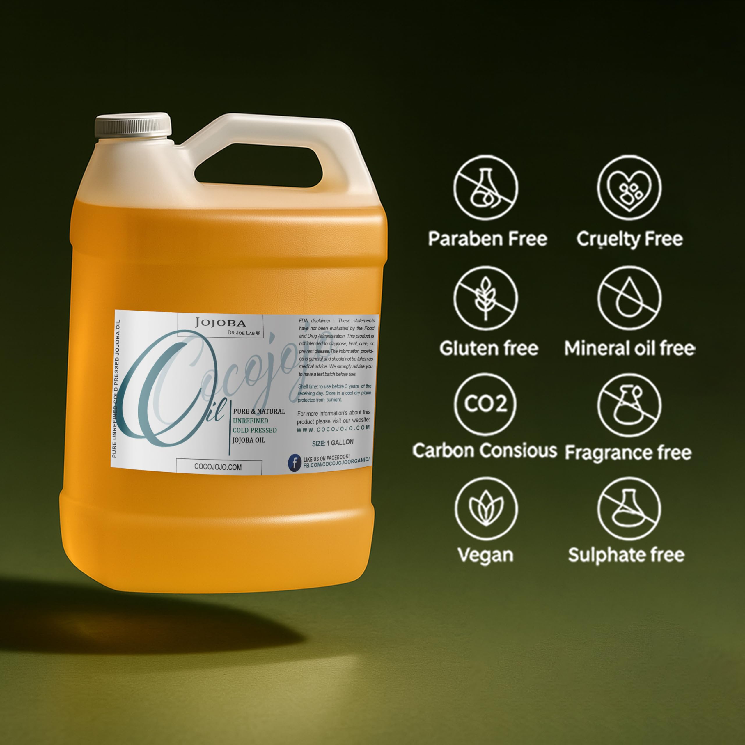 Cocojojo jojoba oil bulk packaging for extended use