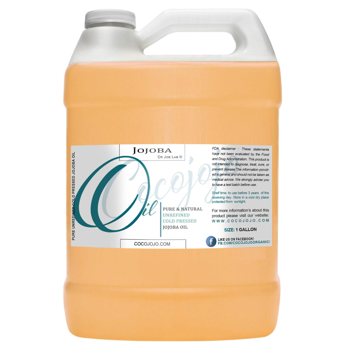 Cocojojo organic jojoba oil bottle ready for easy skin hydration