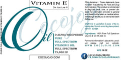 Cocojojo Vitamin E Oil dropper pours smoothly for quick hydration and blends.
