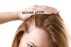 Hair ends treated with Cocojojo Vitamin E Oil for conditioning shine.
