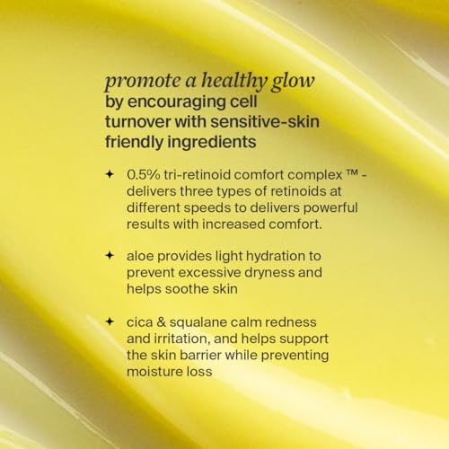 Night-time routine with Cocokind Advanced Retinol Gel 0.5% and calm skin