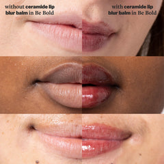 Cocokind Ceramide Lip Blur Be Bold 3-pack packaging close-up