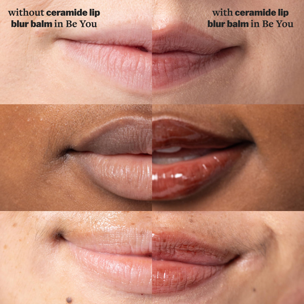 Built-in ring cap on Cocokind Lip Blur Balm for on-the-go use