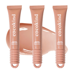 Cocokind Ceramide Lip Blur Balm in soft brown hydrates lips.