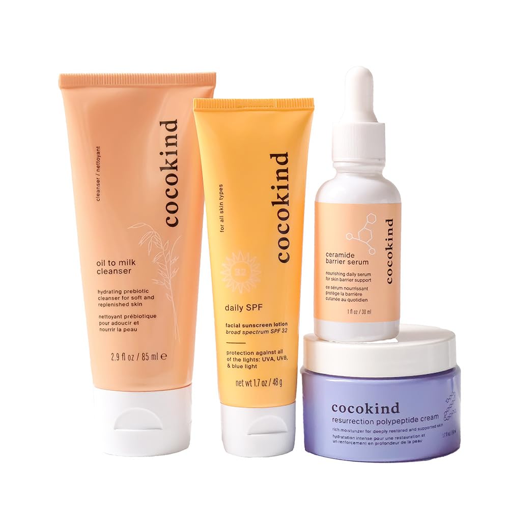 Cocokind oil-to-milk cleanser bottle for gentle makeup removal and hydration.