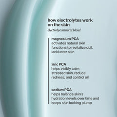 Cocokind Electrolyte Water Cream applied to skin for easy morning skincare prep.