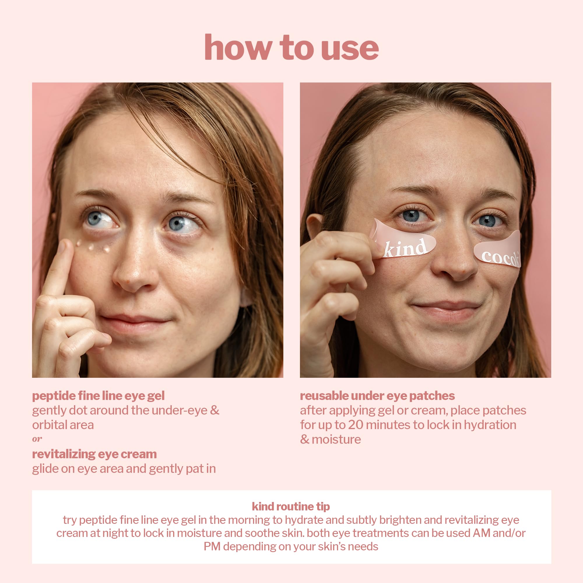 Cocokind Eye Love Kit packaging highlights reuse and long shelf life