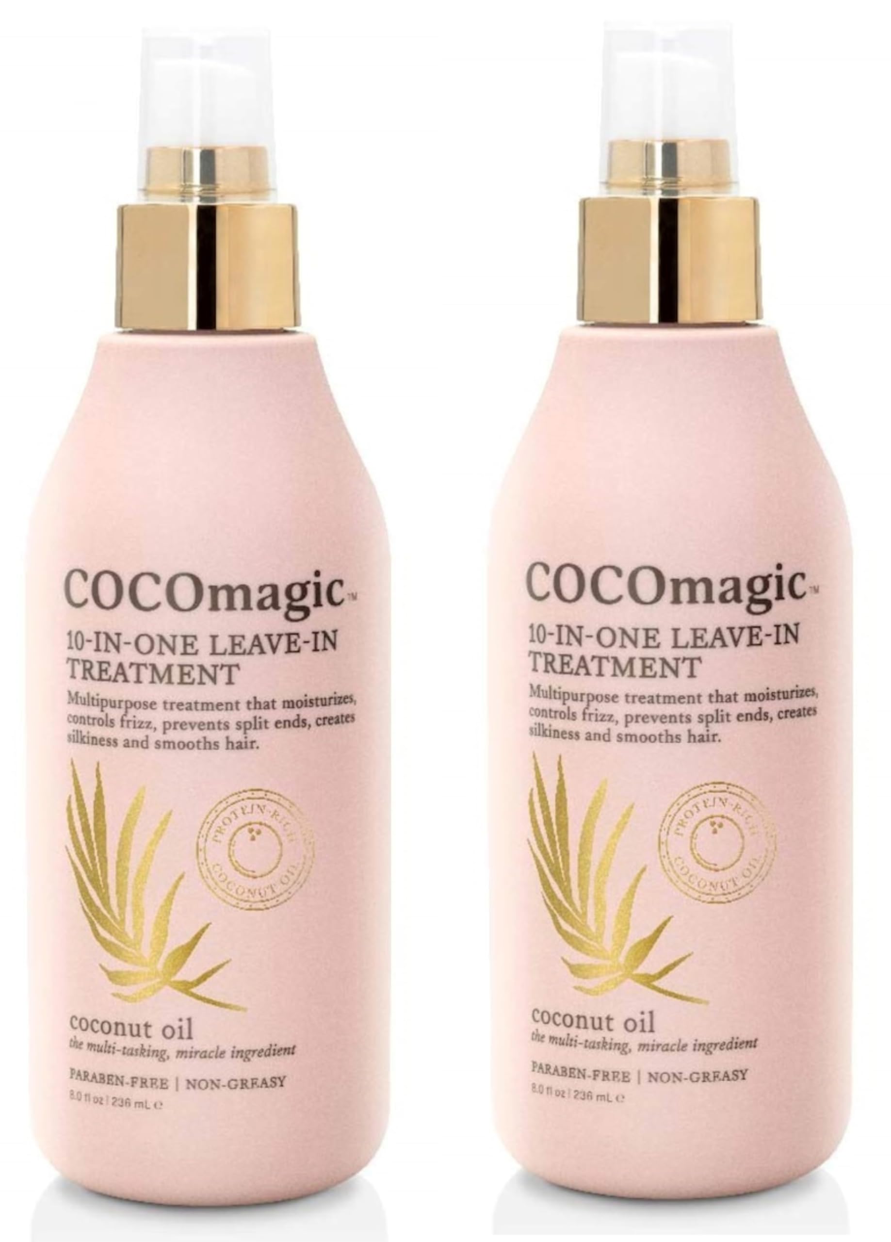 Cocomagic 10-in-1 leave-in treatment bottle for hydrated, frizz-controlled hair