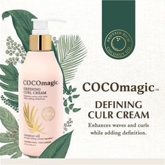 Cocomagic Defining Curl Cream packaging for 2-pack made in USA