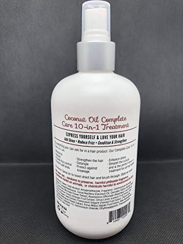 Coconut Culture Complete Care spray on hair for detangling and moisture