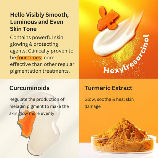 COCOONORIGINAL Hung Yen Turmeric Gel Cream flatlay for skincare routine and glow.