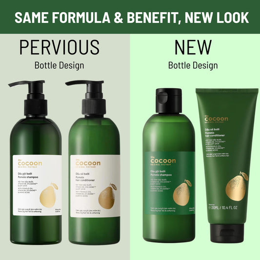 CocoonOriginal Pomelo Conditioner bottle signals nourishing care for thicker hair.