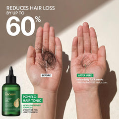 COCOONORIGINAL Pomelo Hair Tonic being applied to scalp for gentle nourishment