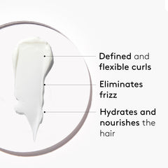 COCUNAT 3 Curl Booster applying gel to frizzy curls for smooth, lasting definition.
