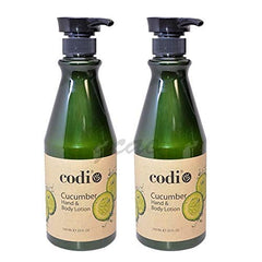 CODi cucumber hand and body lotion bottle pour for refreshing daily hydration