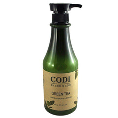 CODi Green Tea Hand & Body Lotion bottle for daily hydration and skin softness