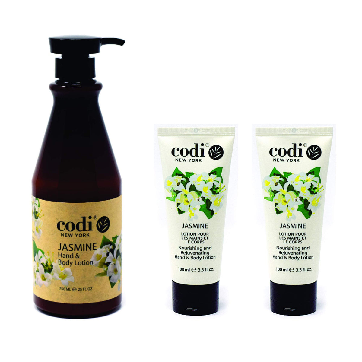 CODi Jasmine Lotion pump bottle ready for daily use and quick hydration