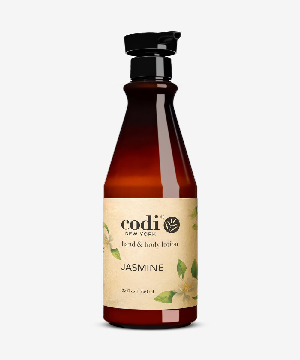 Codi N Codi Jasmine hand and body lotion bottle with jasmine aroma for soft, hydrated skin.