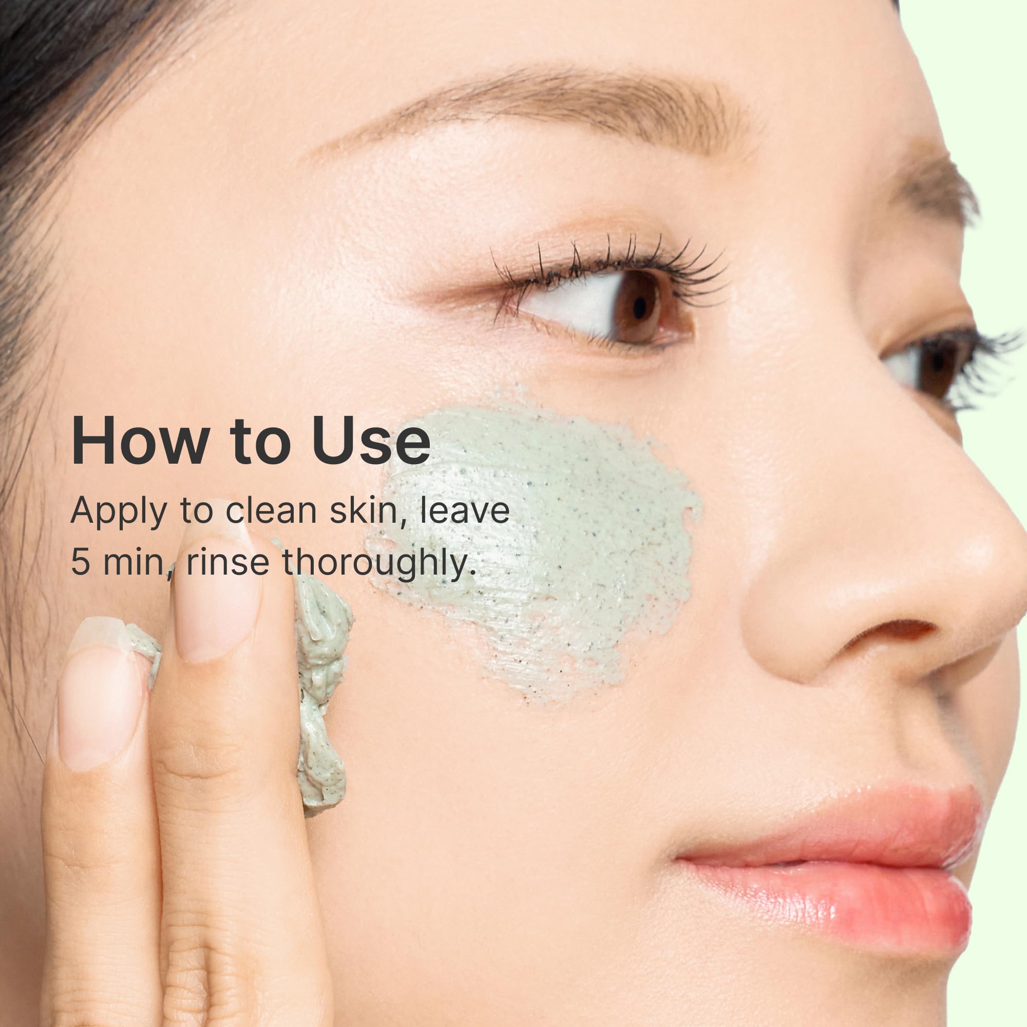 Rinsing off the Coeternal mask reveals a refreshed, non drying finish.
