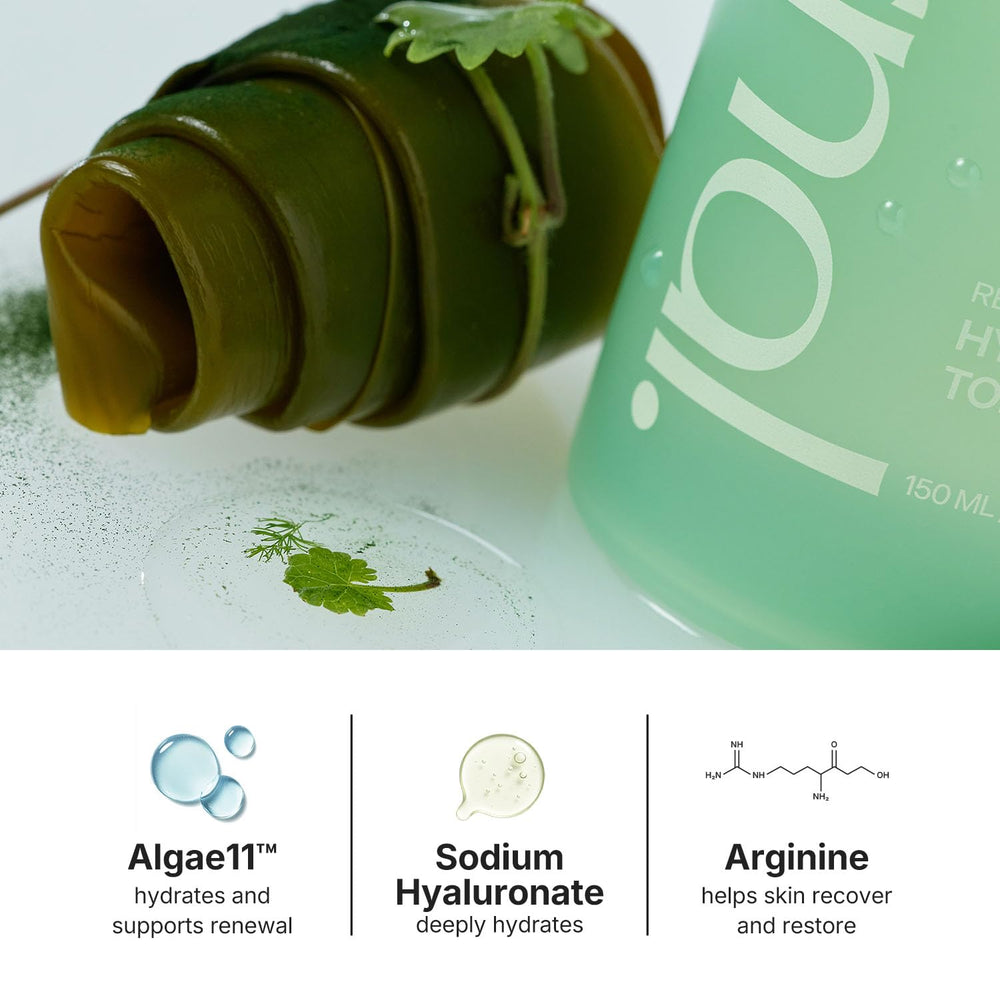Coeternal toner on clean skin demonstrates daily conditioning.