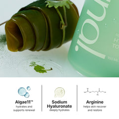 Coeternal toner on clean skin demonstrates daily conditioning.