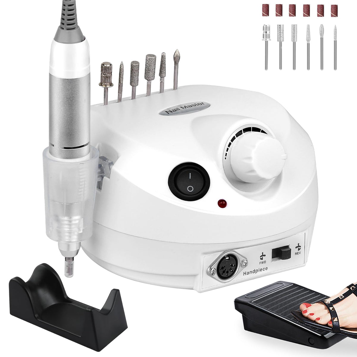 CoFashion acrylic nail drill at 30,000 RPM for efficient gel removal