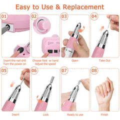 CoFashion locking drill bit system for quick changes and safety