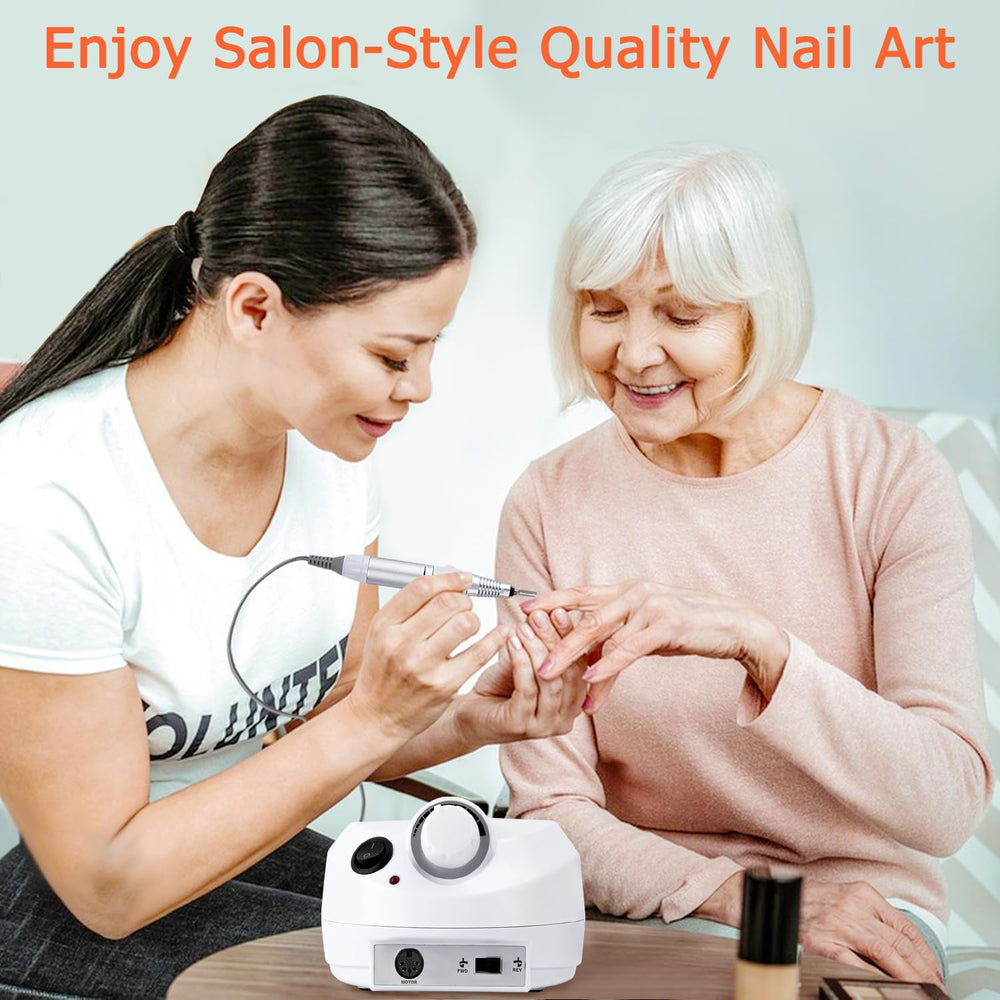 CoFashion nail drill in use for gel nails and cuticle work