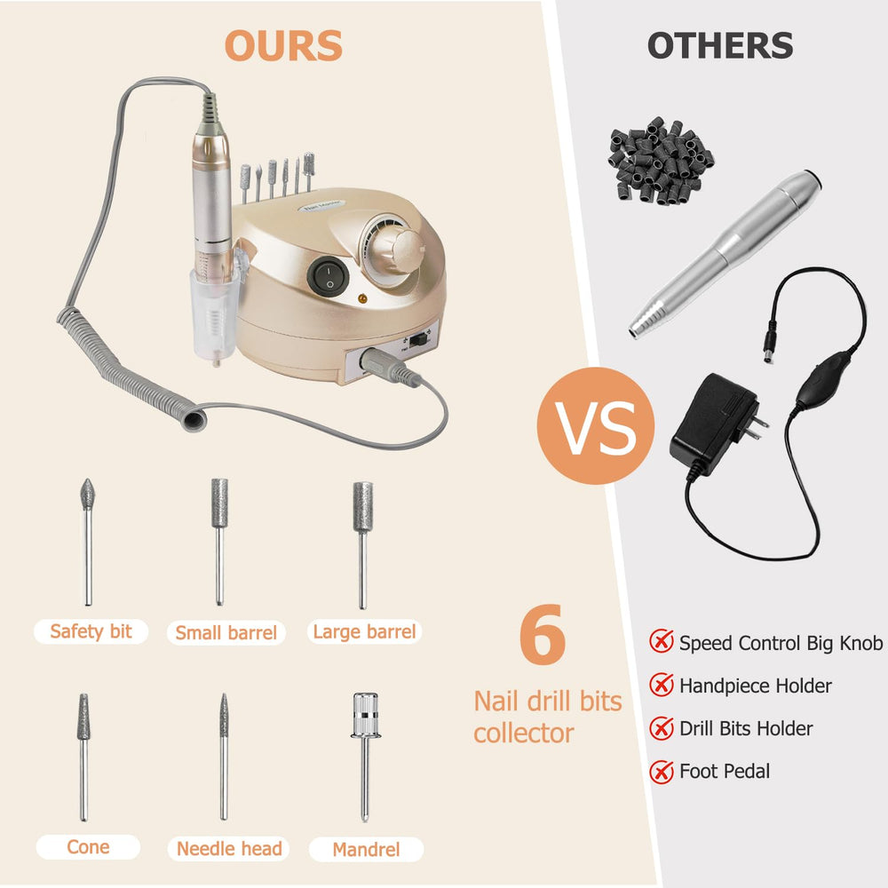 CoFashion sanding bands set compatible with the nail drill for fine finishes
