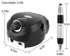 Stable operation with non-slip base on CoFashion nail drill.