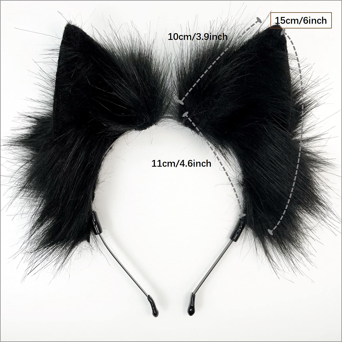 CoFoWo headband with iron-thread ears adjustable for comfortable, custom fit
