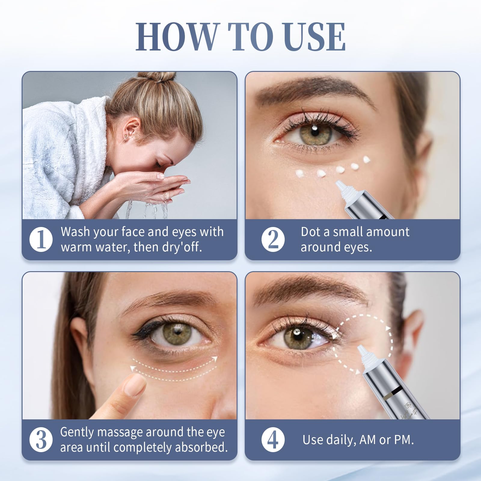 Coinore retinol under-eye cream ingredients include peptides and vitamin E