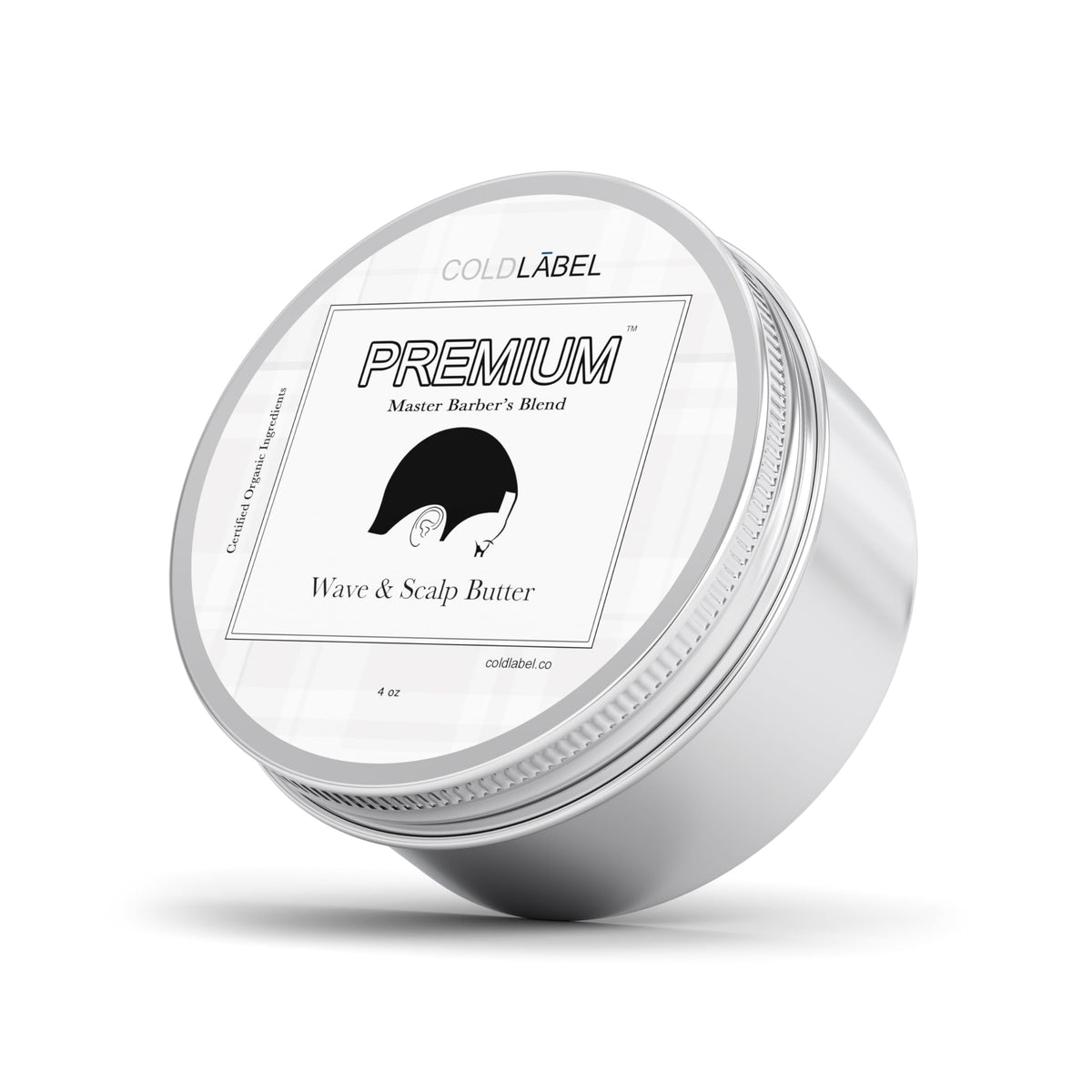 COLDLABEL Premium Wave Butter bottle showing natural ingredients for soft hold.