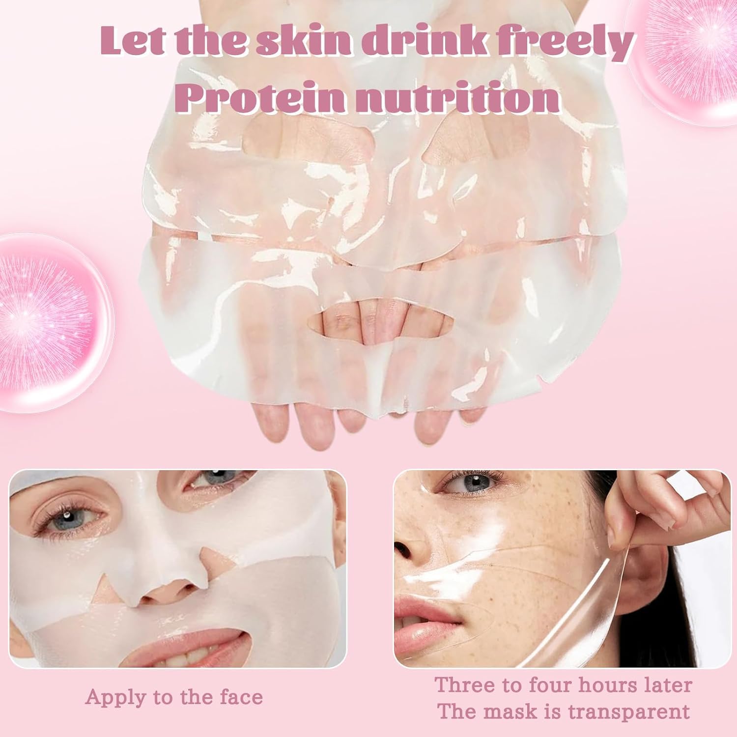 Collagen Glow Up Mask 2.0 showing glowing skin effect and healthy look.