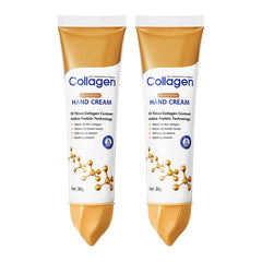 Collagen Hand Cream tube with 10x active formula for deep hydration
