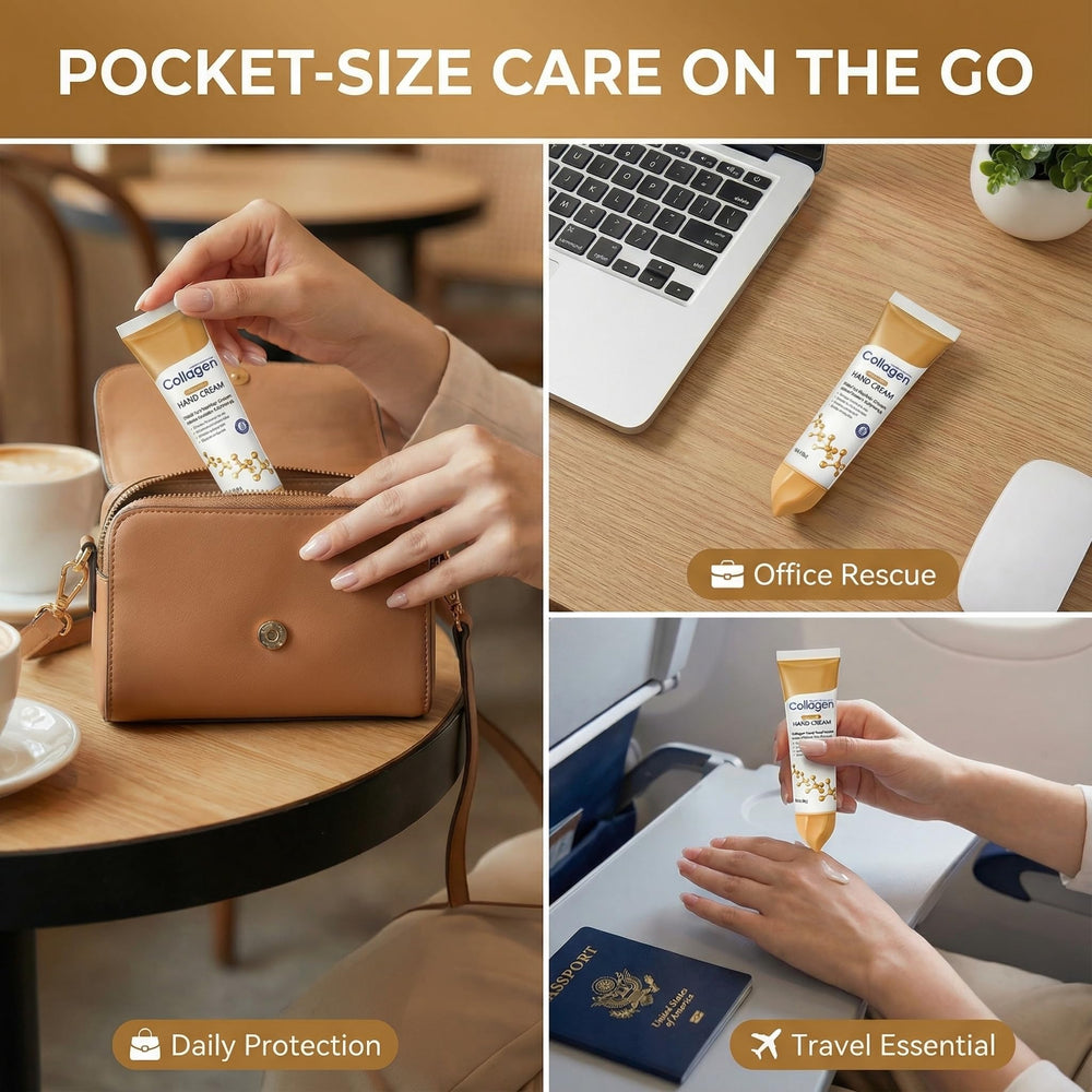 Collagen Hand Cream delivers velvety, non-greasy finish on hands
