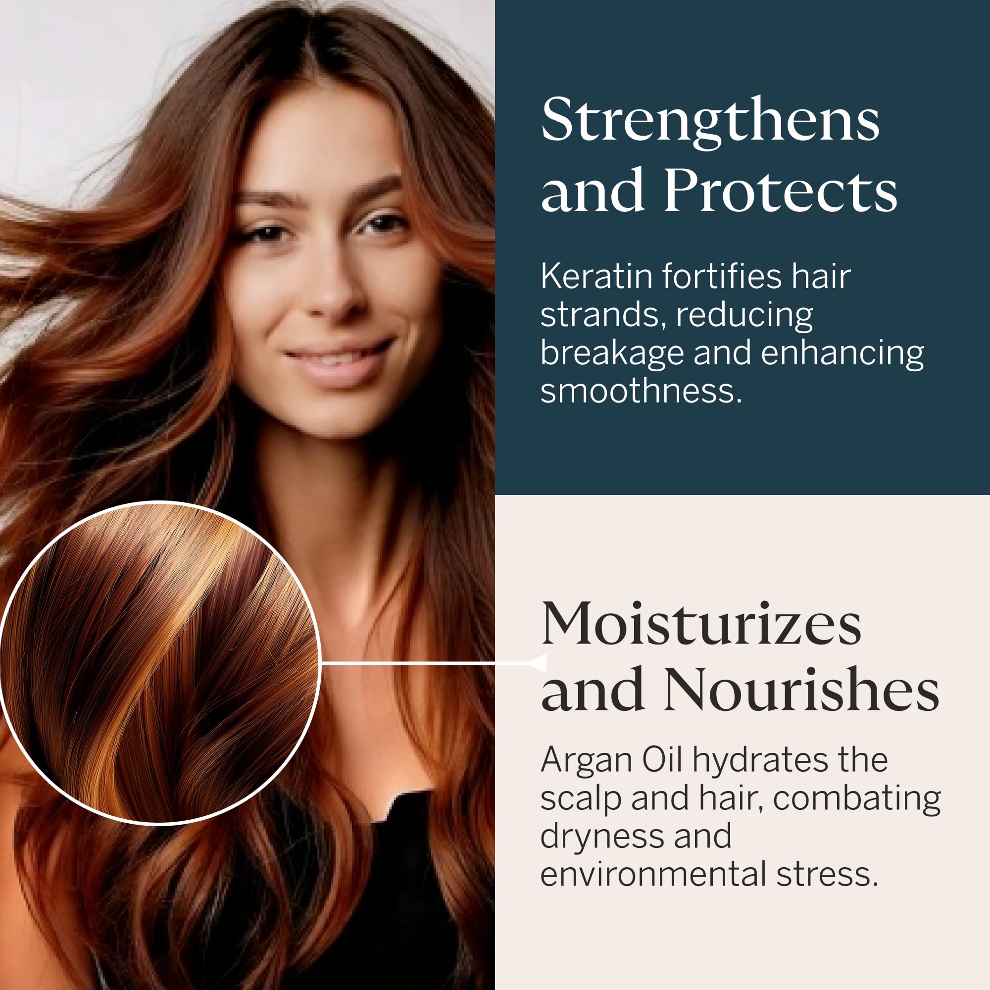 Happy Head collagen keratin serum highlights stronger-looking, manageable strands