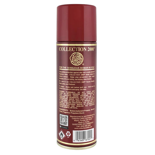 Close-up of spray nozzle on Original Collection 2000 deodorant for quick-dry use.