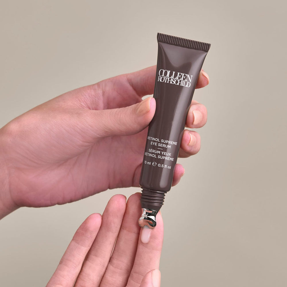 COLLEEN ROTHSCHILD Retinol Supreme Eye Serum ingredients visual emphasizing moisture boost and care