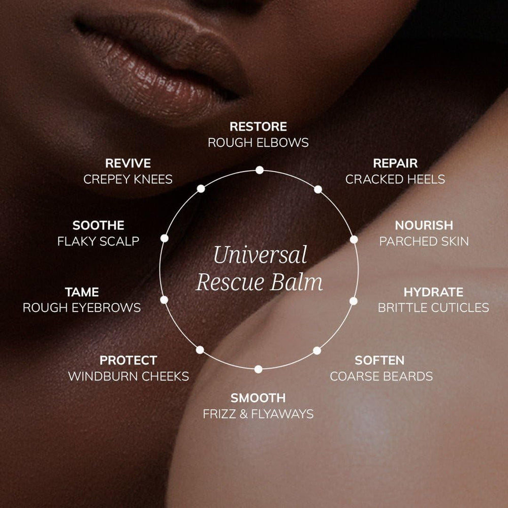 COLLEEN ROTHSCHILD Universal Rescue Balm warmed between fingers before use.