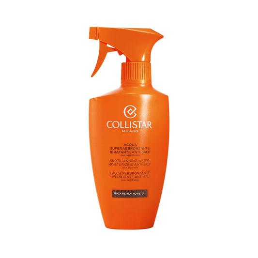 Collistar Self Tan Water bottle pour for smooth application and bronzed glow