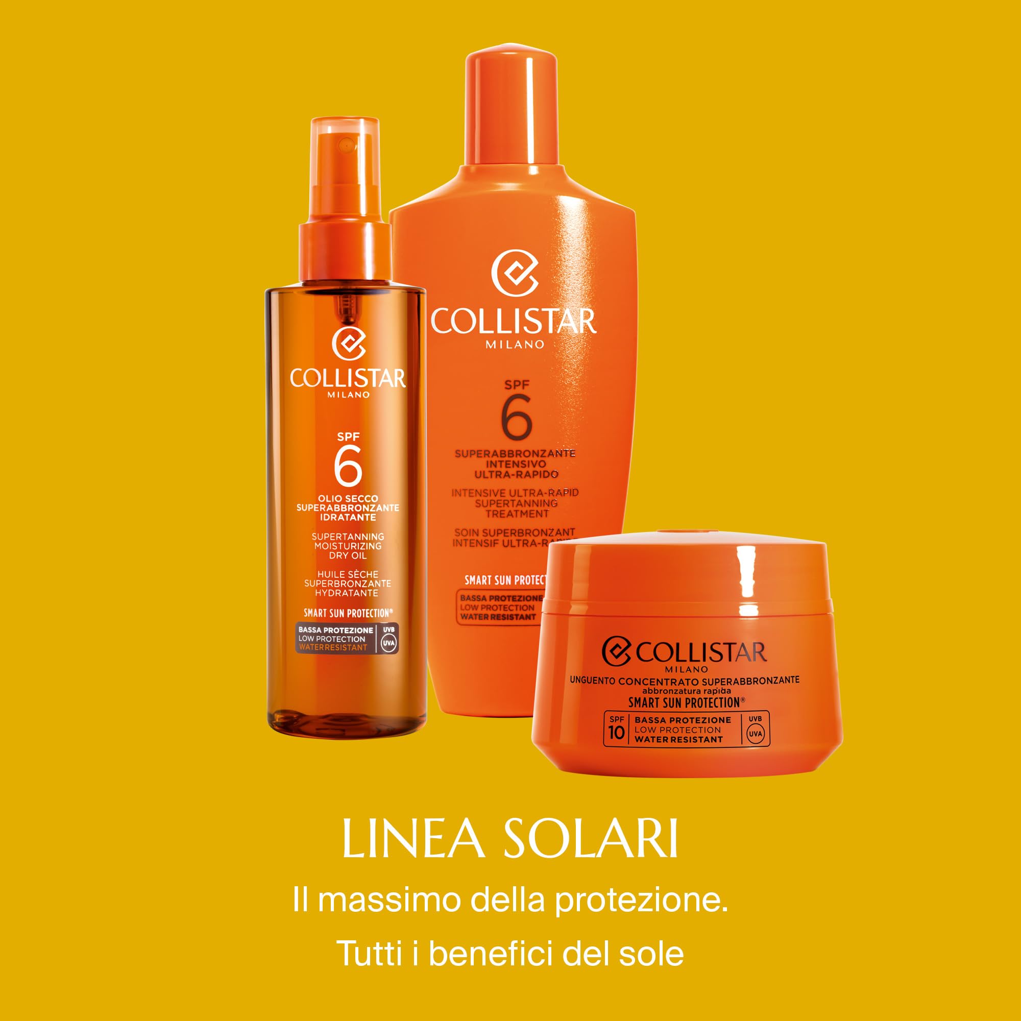 Collistar Self Tan Water packaging front highlights portable skincare for beach days