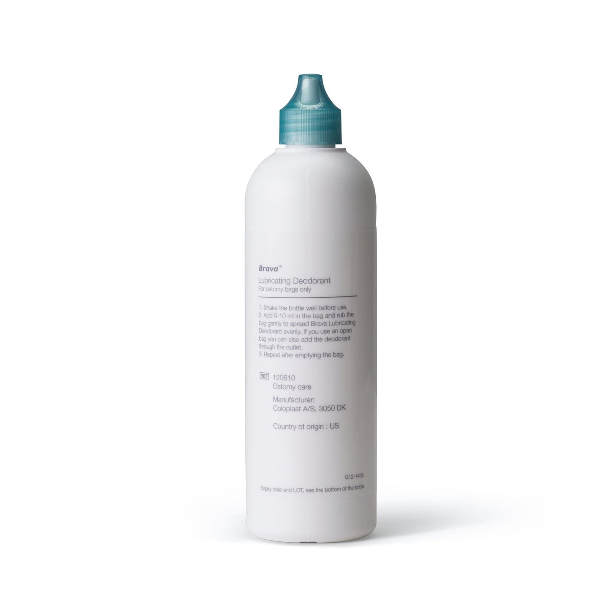 Coloplast Brava ostomy deodorant application shown for comfortable use