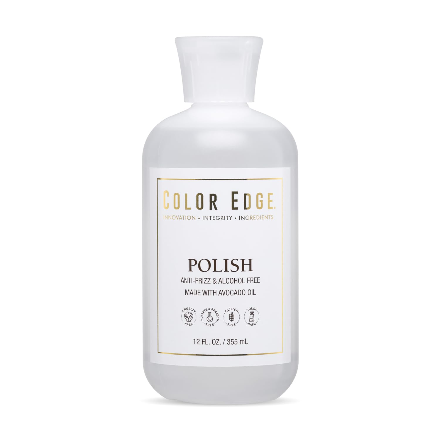 Color Edge Polish bottle closed highlights premium packaging for easy storage and freshness.