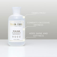 Color Edge Polish skin application delivers a lightweight, non-greasy feel.
