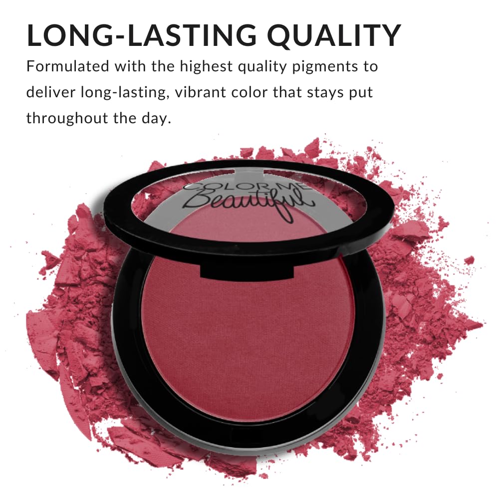 Color Pro Blush texture close-up reveals a smooth, silky finish.