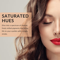 Color Me Beautiful Color Pro velvet texture enables seamless lid blending.