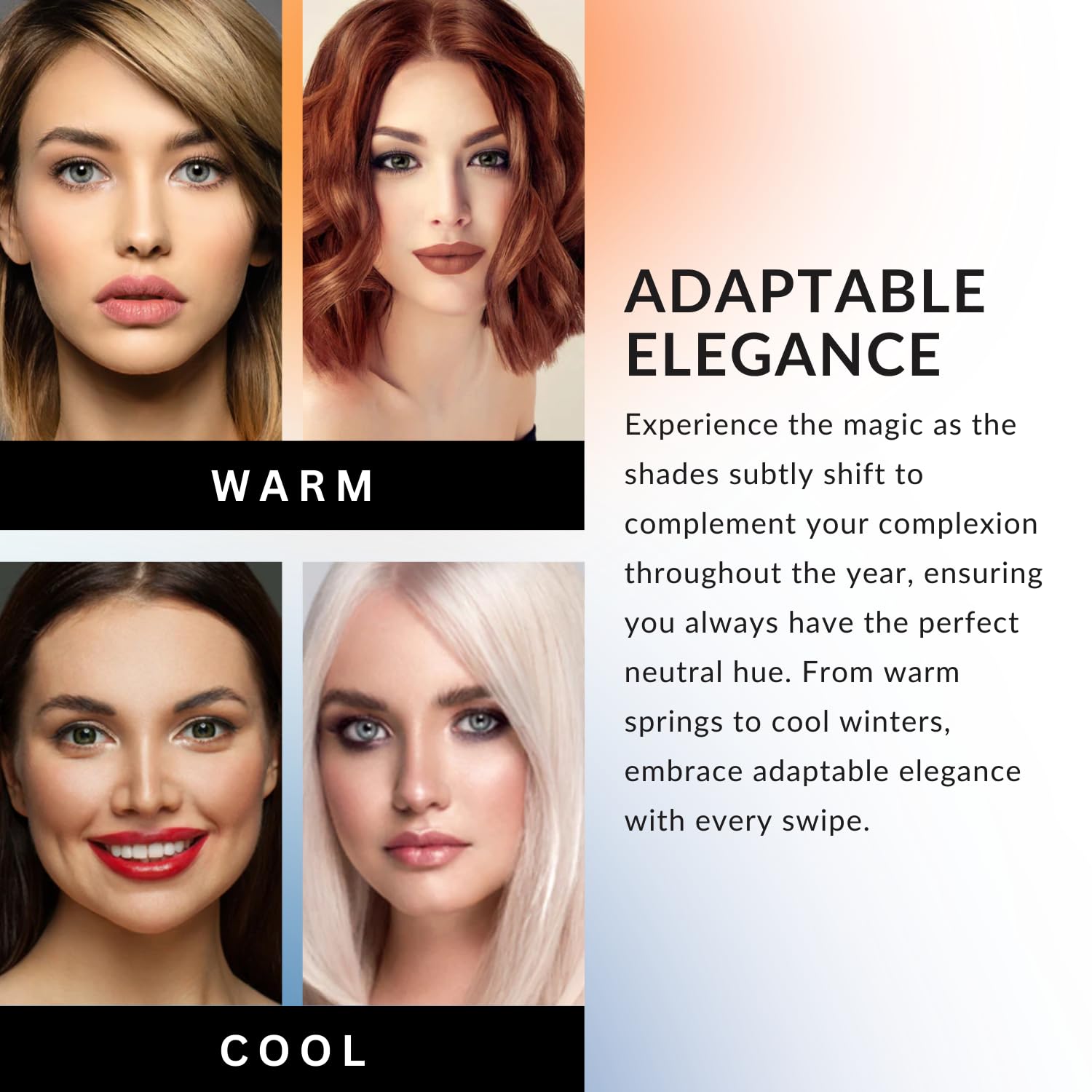 Color Me Beautiful Color Renew Lipstick worn on lips for bold finish.